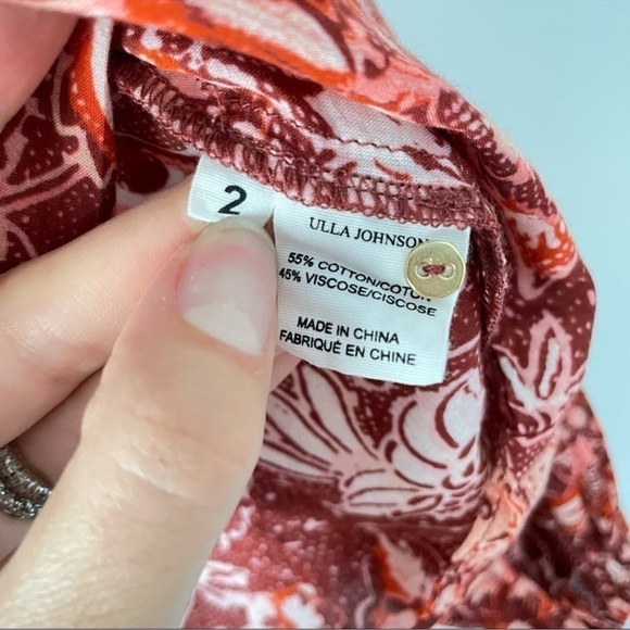 Ulla Johnson Medine Blouse in Coral - Picture 11 of 12